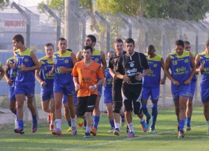 שחקני באר שבע באימון