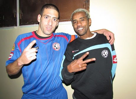 צגאי (צמד) ורן קוז'וק מנצחים בנצרת.(צילום:חאדר אניס)