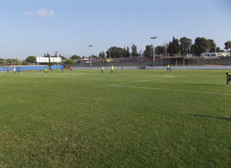 עבר שיפוץ. המגרש בבאר יעקב (אלירן ברנשטיין)