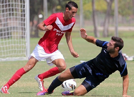 עומר בוארון שחקנה של הפועל הרצליה (צילום: לירן דורף)