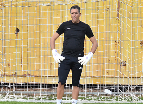 שוער מגדל העמק אבי עמוס (צילום: ארנון לוי)