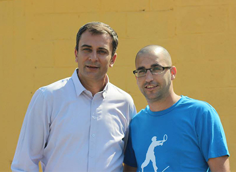 ראש עיריית טבריה יוסי בן דוד (משמאל) (עודד חסין)