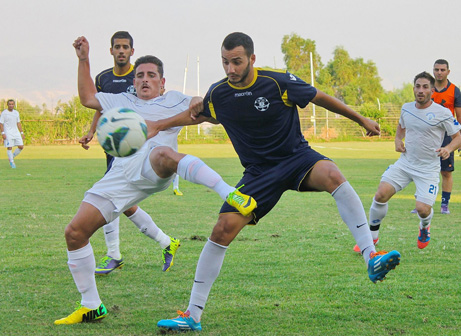 אדיר דיין ועמית דהאן (חיים ג'ורנו)