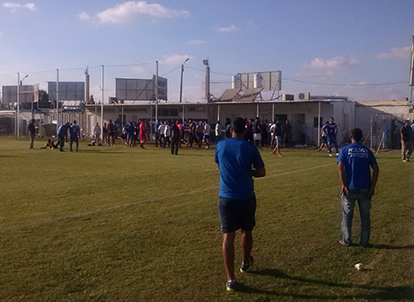 המהומות בסיום המשחק (ליאור לפוק)