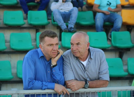 נצרת עילית, לאן? ליקוורניק (מימין) וראש העיר גדלקין (עודד חסין, BEST-BALL)