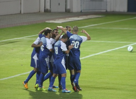 היתרון לא החזיק הרבה זמן. שחקני קאסם חוגגים (לוטפי עיסא)