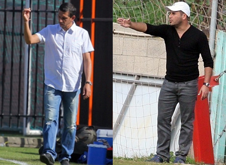 אוהד בוזגלו (מימין) מול שרון מרציאנו