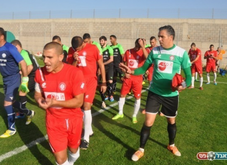 תיקו במשחק העונה. שחקני בקה אל גרבייה (אמיר עלוסאת)