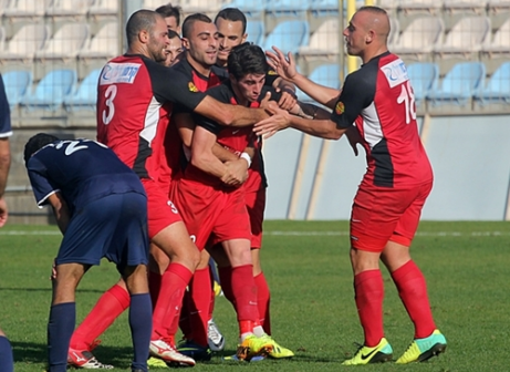 ריינשטיין והחברים חוגגים גול ונצחון ענק (לירן דורף)