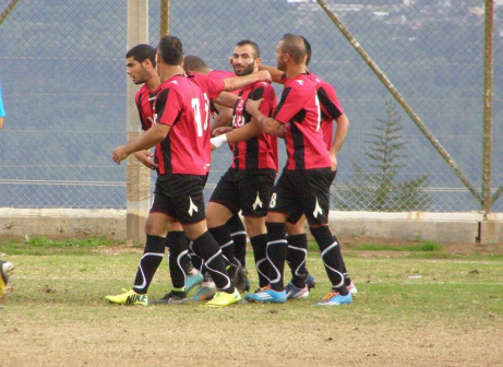 חזרו לליגה א'. שחקני הפועל כפר כנא (אמיר שיבי)