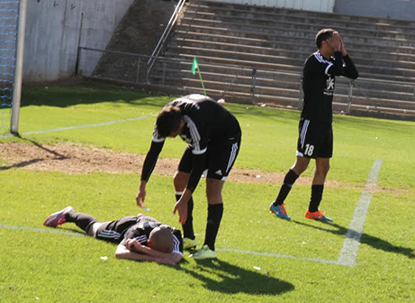 הפנים אומרות הכל. שחקני גלבוע בסיום (שלומי גבאי)