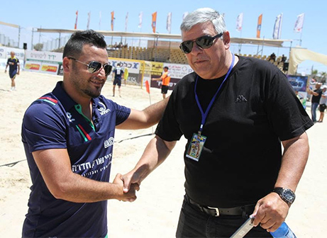 ראש עיריית חדרה יחד עם בוזגלו (שלומי גבאי)