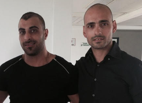 שלומי קניאס (מימין) יחד עם פאדי זיאדה