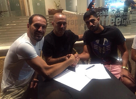 מתן בראשי במעמד החתימה