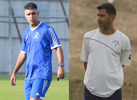 מוריס אוזן (מימין) ואבי דנן. 