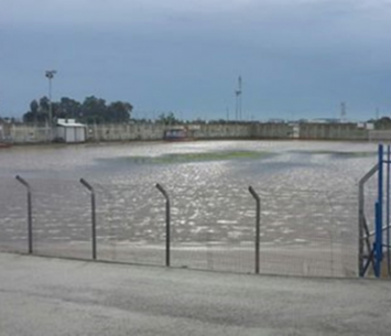 המגרש באור יהודה בסערה הקודמת