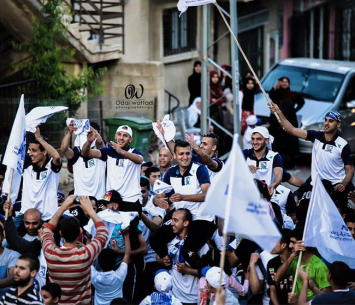 שחקני ג'ת בחגיגות עליה (עודי ותד)