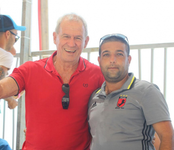 היושב ראש הטוב ביותר בכדורגל חופים. נימר עמאר יחד עם מנכ