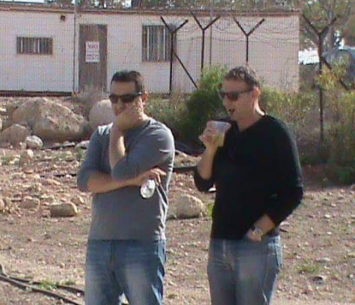 חושבים קדימה. חברי ההנהלה אריה אלעזר ושמוליק יצחק