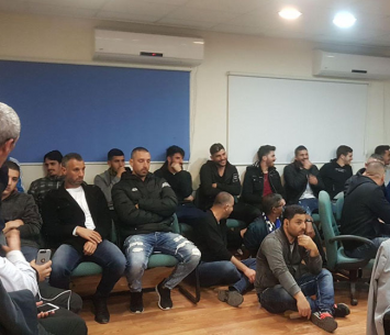 שחקני טבריה בפגישה היום