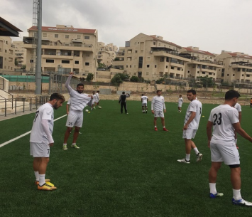 שחקנים באימון הבוקר