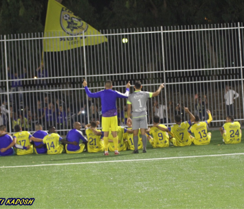 שחקני אשדוד חוגגים (מוטי קדוש)