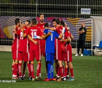כבשו יותר מנבחרת צרפת. שחקני המכתש חוגגים (מיכאל חי)
