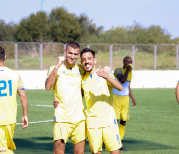 צעד ללאומית. כובשי השערים להרצליה חוגגים (בן מלניק)