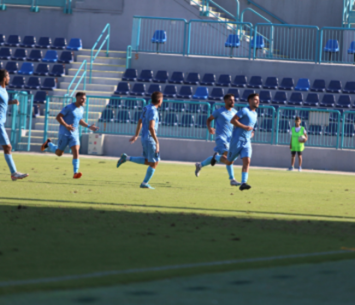 הספיק רק למחצית. שחקני אתא/ ביאליק (צילום: דאפר מחאמיד)