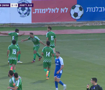 שחקני שמשון חוגגים (צילום מסך ערוץ הספורט)