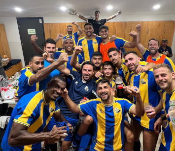 שחקני קרית גת בסיום המשחק (באדיבות המועדון)