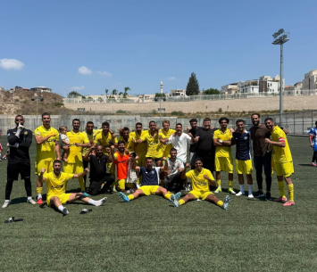 ניצחון גדול. שחקני צעירי אום אל פאחם (באדיבות המועדון)