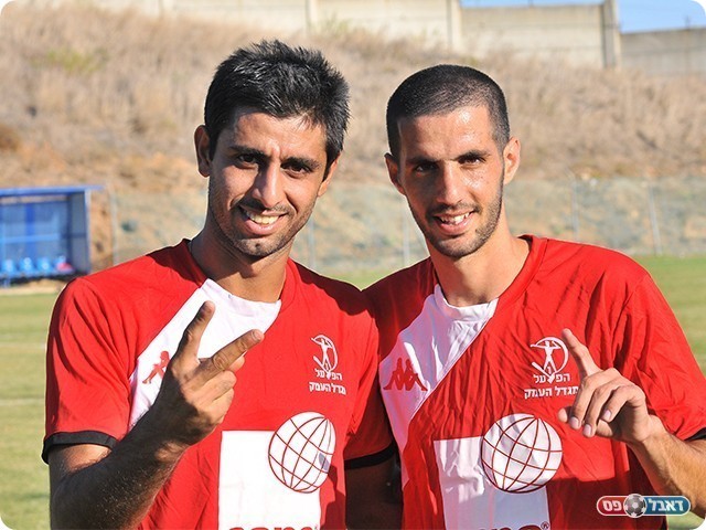 כובשי השערים, אופק מלול (מימין) ומאור ג'נח (צילום: ארנון לוי)