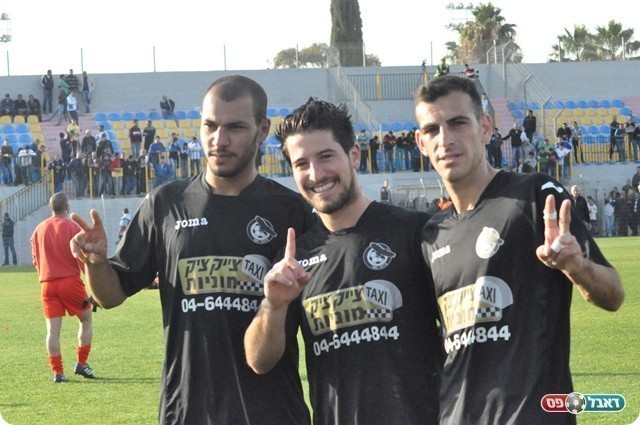 שחקנים שיתמודדו על הלחץ. מימין: חלבי, ברק ועליסאת (חאדר אניס)