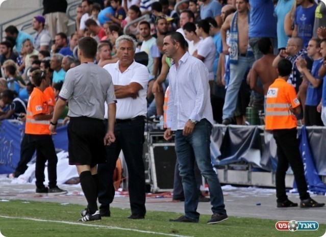 הרב התקפי. מזרחי והולצמן (צילום: קובי רוזן)