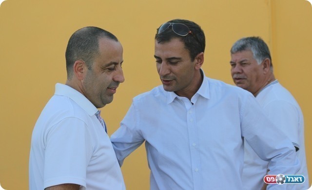 רוחות חדשות בהנהלת טבריה. בן דוד (מימין) ודהן (צילום: עודד חסין)