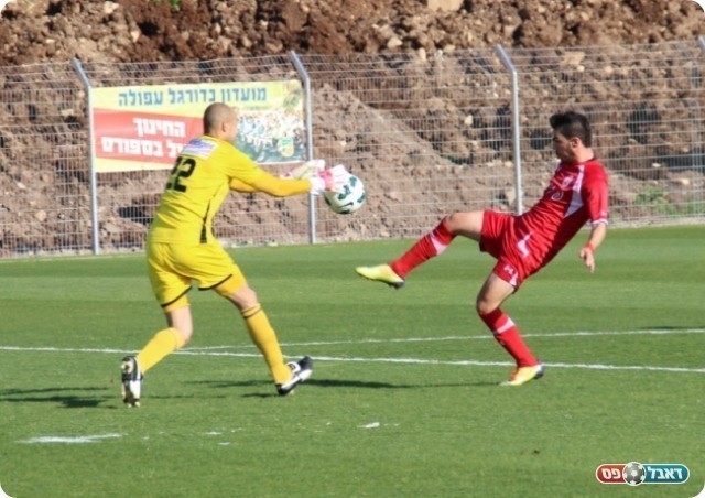 יותר מ-700 דקות ללא שער. לוי בפעולה (צילום: עודד חסין)