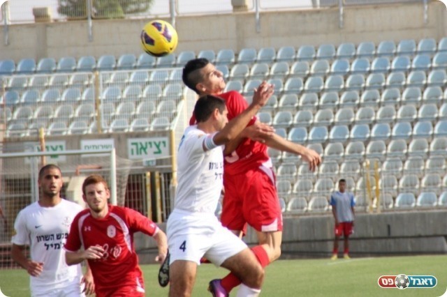 ההתקפה נשארה בחדר ההלבשה. אברג'יל ובנטולילה (צילום: עודד חסין)