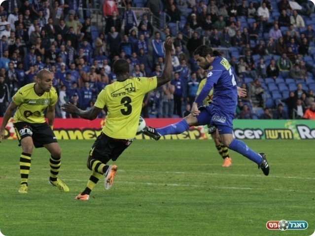 חזר בהתערבות הבעלים. אסולין בפעולה (צילום: קובי רוזן)