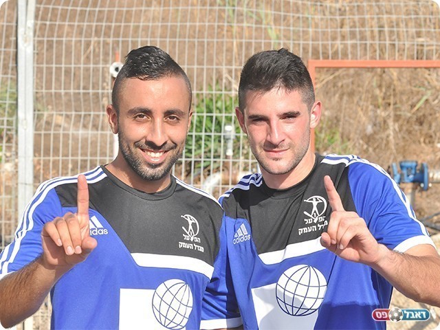 כובשי השערים, רוטשטיין וכהן (צילום: קובי פורטל)