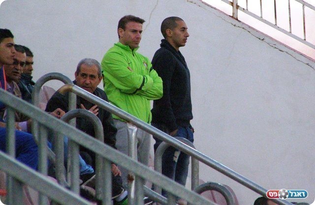 חסר בהרכב. ליבוביץ' הפצוע (צילום: אמיר שיבי)