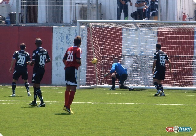 איזו דרדלה. הכדור בקורה הימנית של אהרון. 