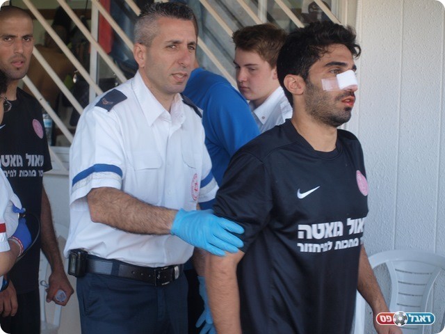 לא נעים. זוזוט בסיום המשחק. 