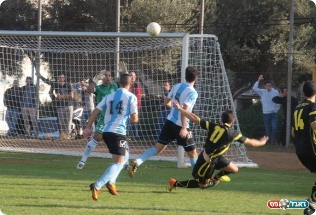 והלבס בועט מעל השער. 