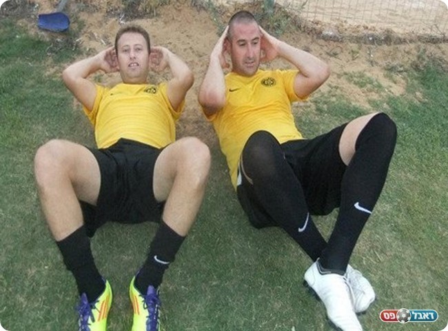 שרון סויסה (מימין) יחד עם רועי כהן