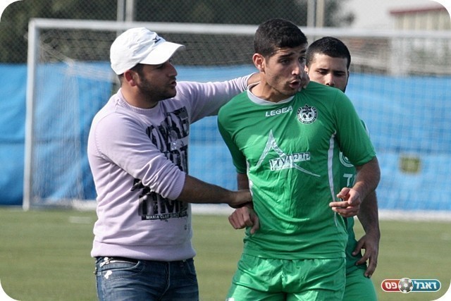 הביא איתו שחקנים. בוזגלו ולובין (צילום: לירן דורף)