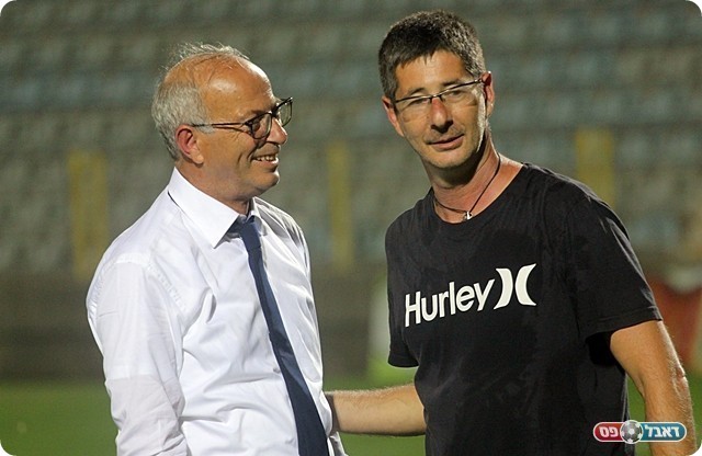 ברוך סער חוגג עם ראש עיריית נשר (לירן דורף)