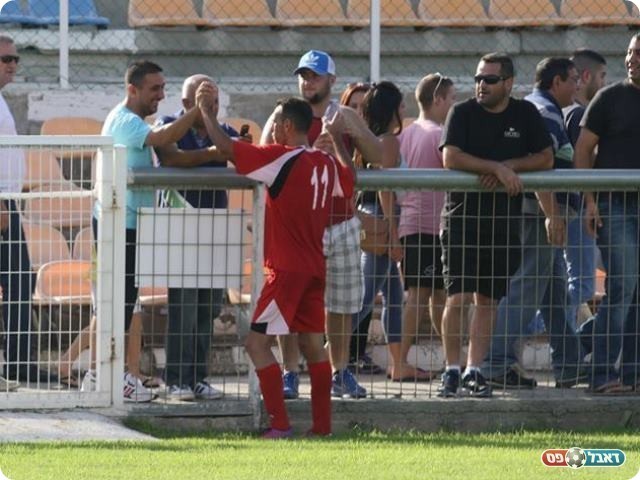 הפנים שצריך לבעוט גם מרחוק. חלבי חוגג (צילום: מיכה פישנזון)