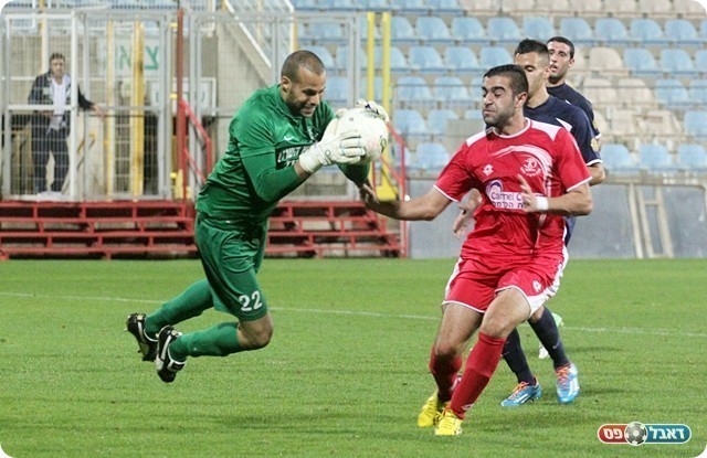 עידו לוי מקדים את חלבי יום ענק לשוער הרצליה(לירן דורף)