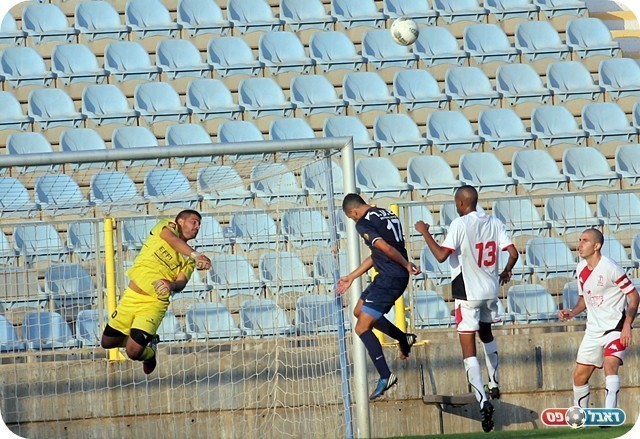 איש המשחק של חדרה. עוד עצירה של בעדאש (צילום: לירן דורף)